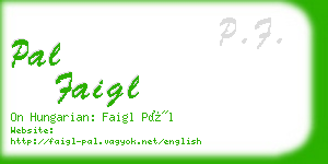 pal faigl business card